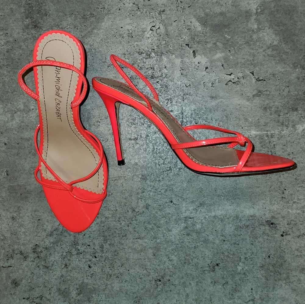 Jean-Michel Cazabat neon pink heels